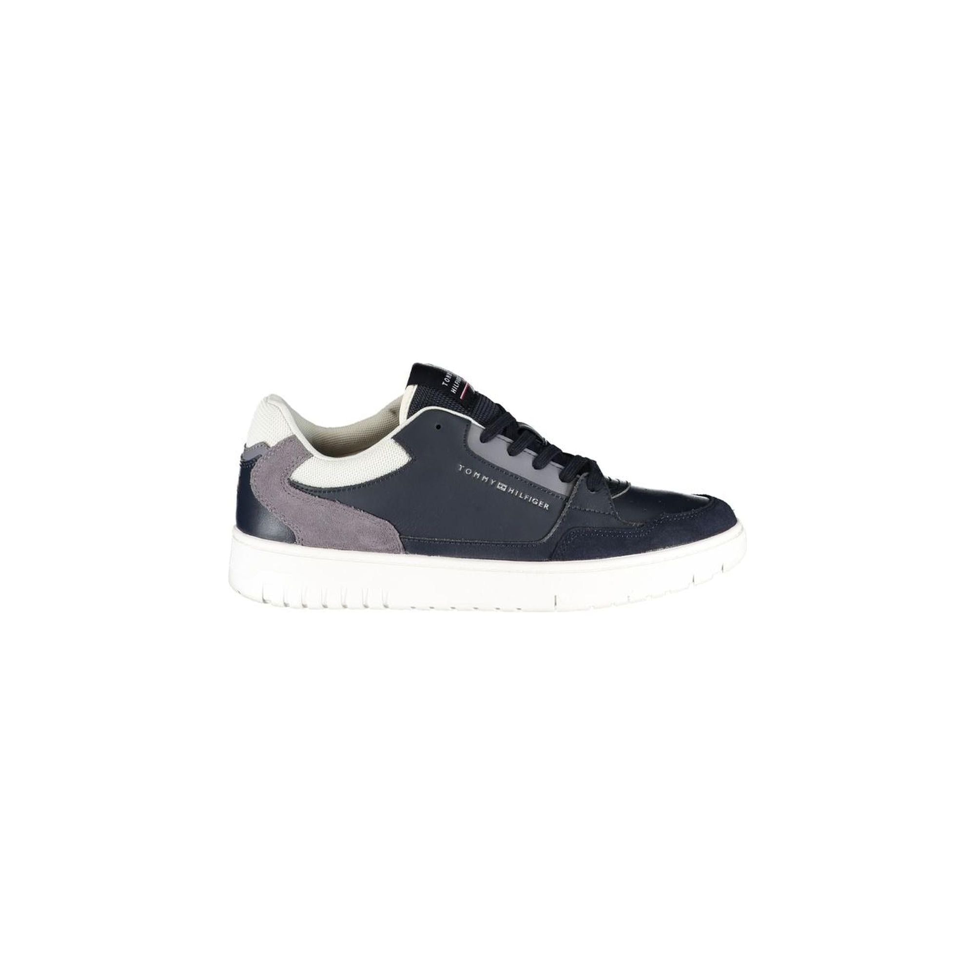 Tommy Hilfiger Men's Blue Polyester Sneaker - 44 EU