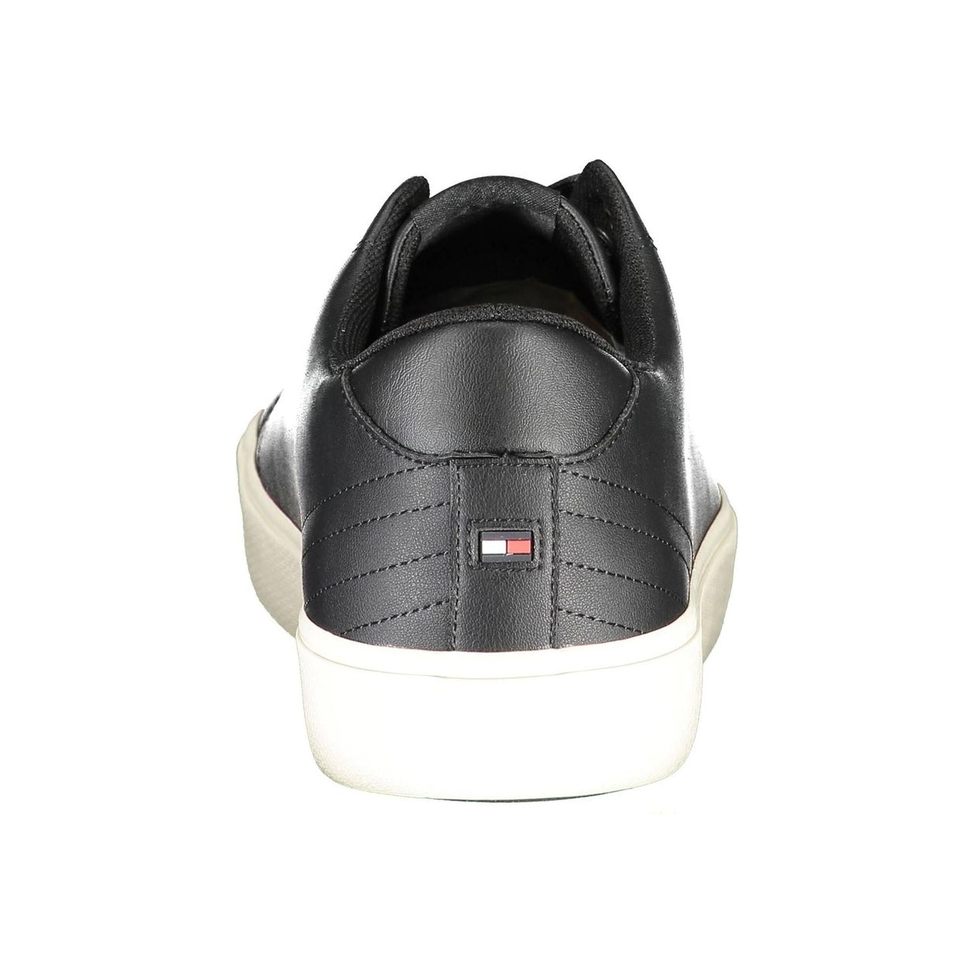 Tommy Hilfiger Men's Black Polyester Sneaker - 41 EU