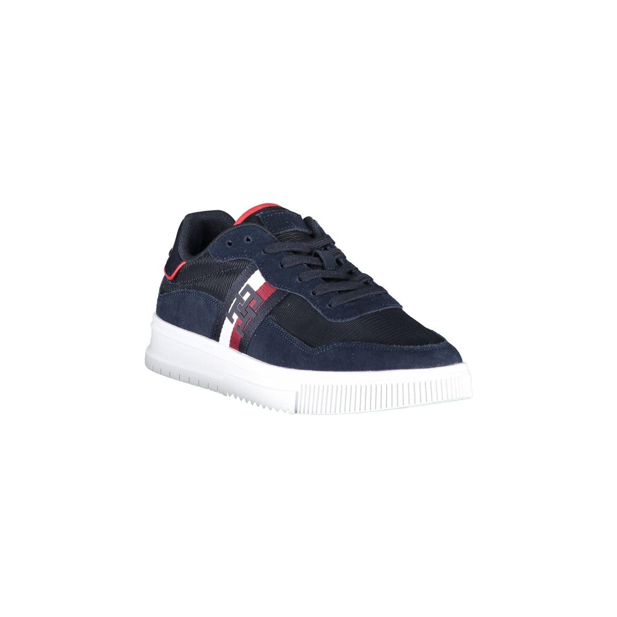 Tommy Hilfiger Men's Blue Polyester Sneaker - 44 EU