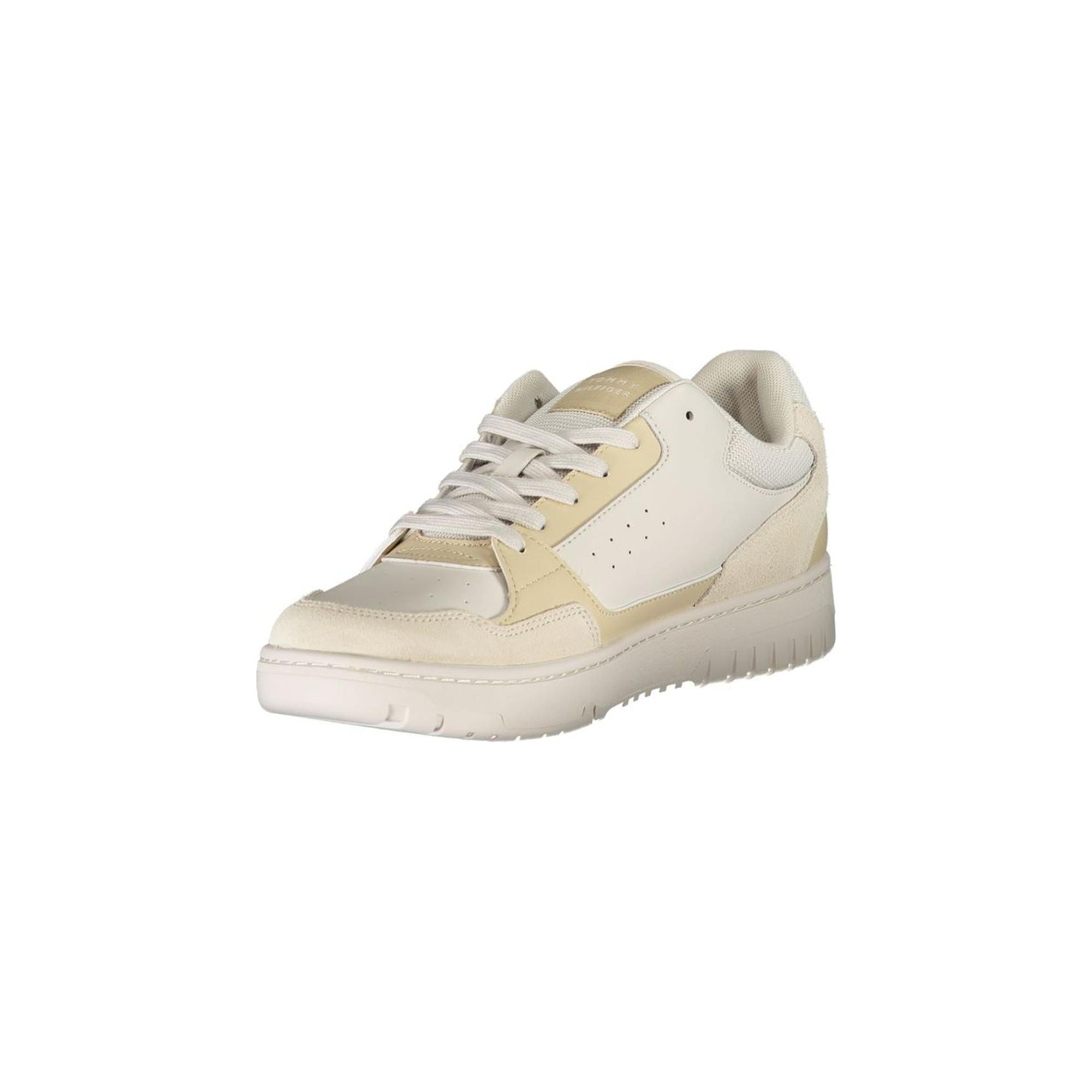 Tommy Hilfiger Men's Beige Polyester Sneaker - 40 EU