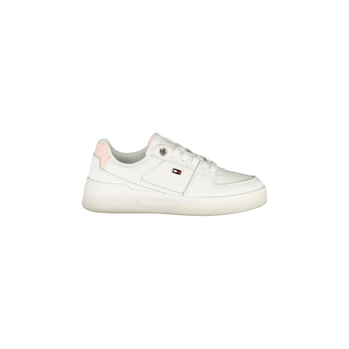 Tommy Hilfiger Women&#39;s White Polyester Sneaker - 36 EU