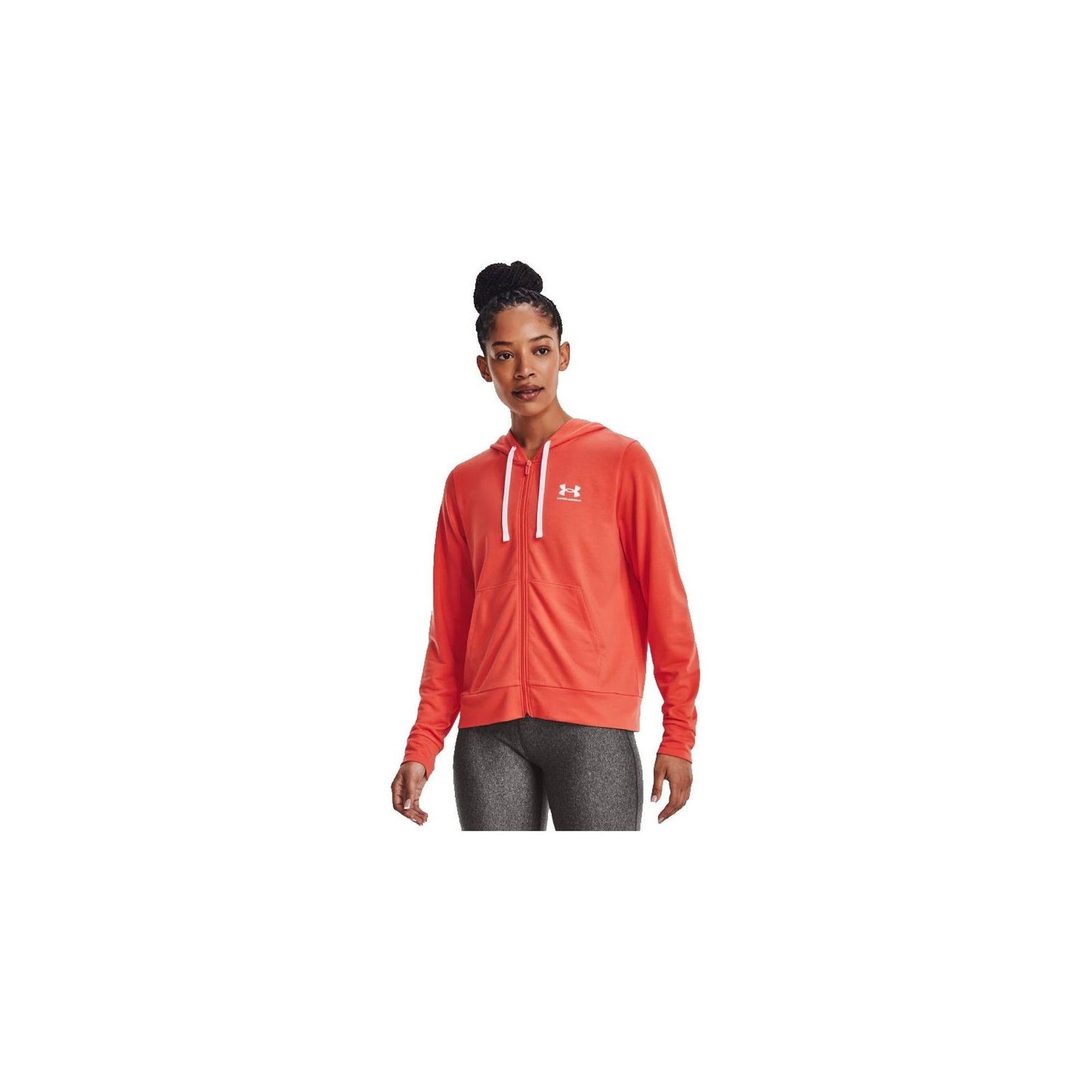 Womens Full Zip Hoodie with Soft Terry Fabric - XS