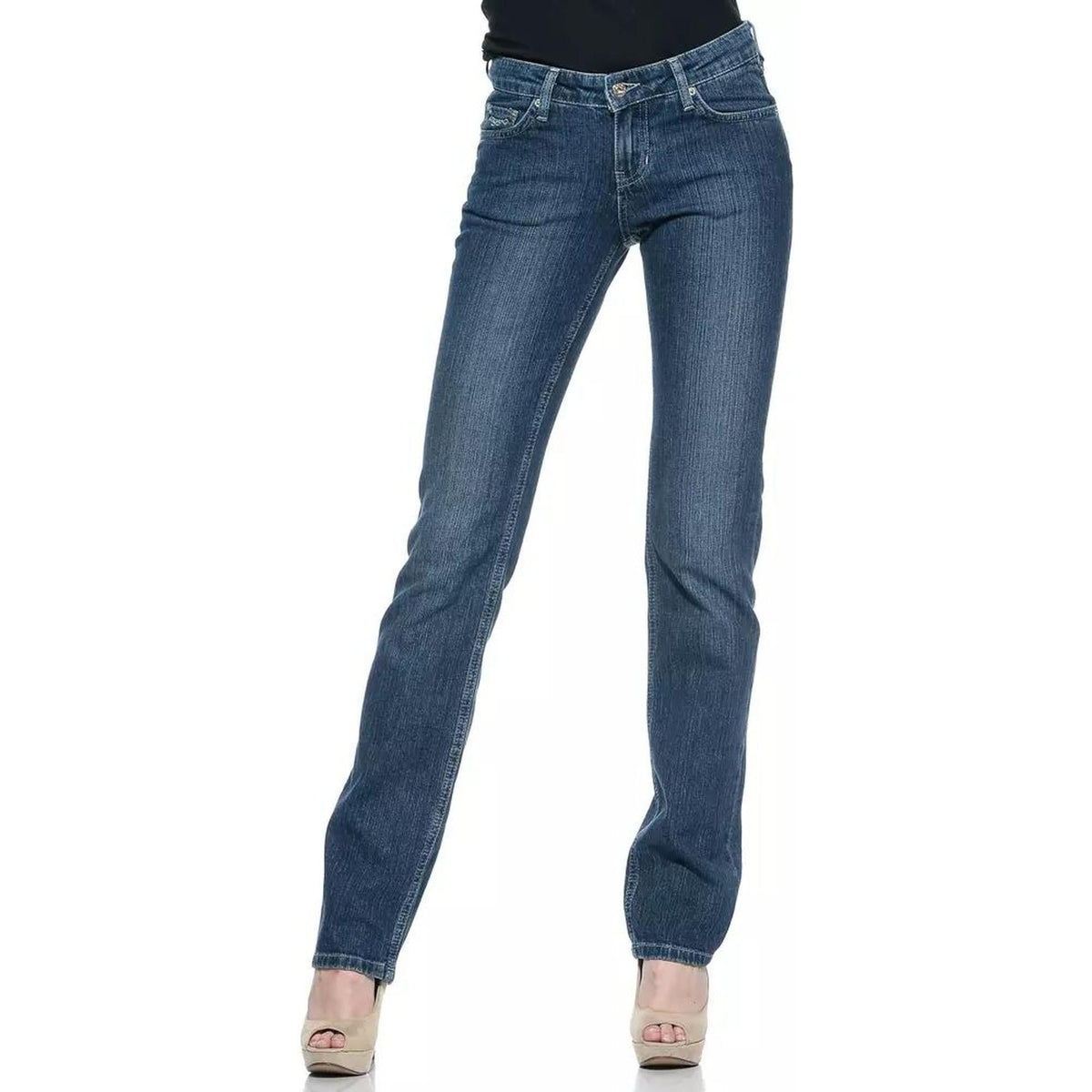 Ungaro Fever Women&#39;s Blue Cotton Jeans &amp; Pant - W28 US