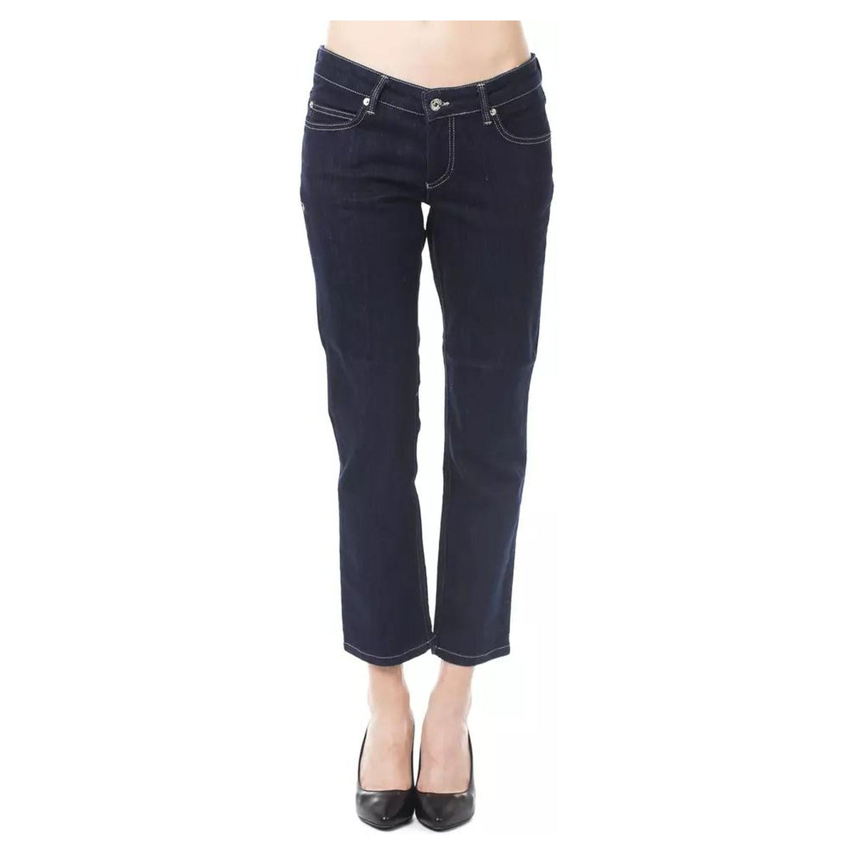 Ungaro Fever Women&#39;s Blue Cotton Jeans &amp; Pant - W32 US