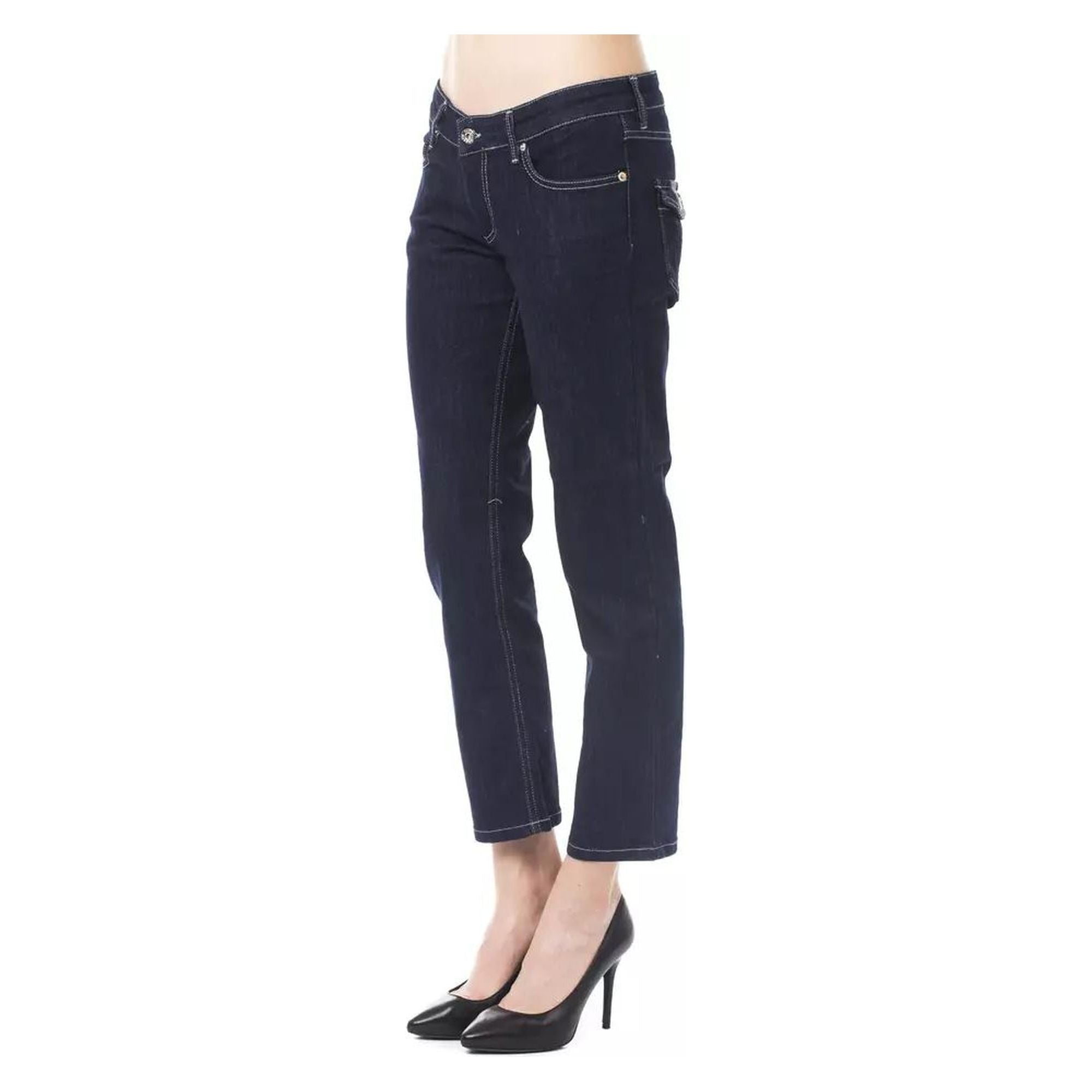 Ungaro Fever Women's Blue Cotton Jeans & Pant - W32 US