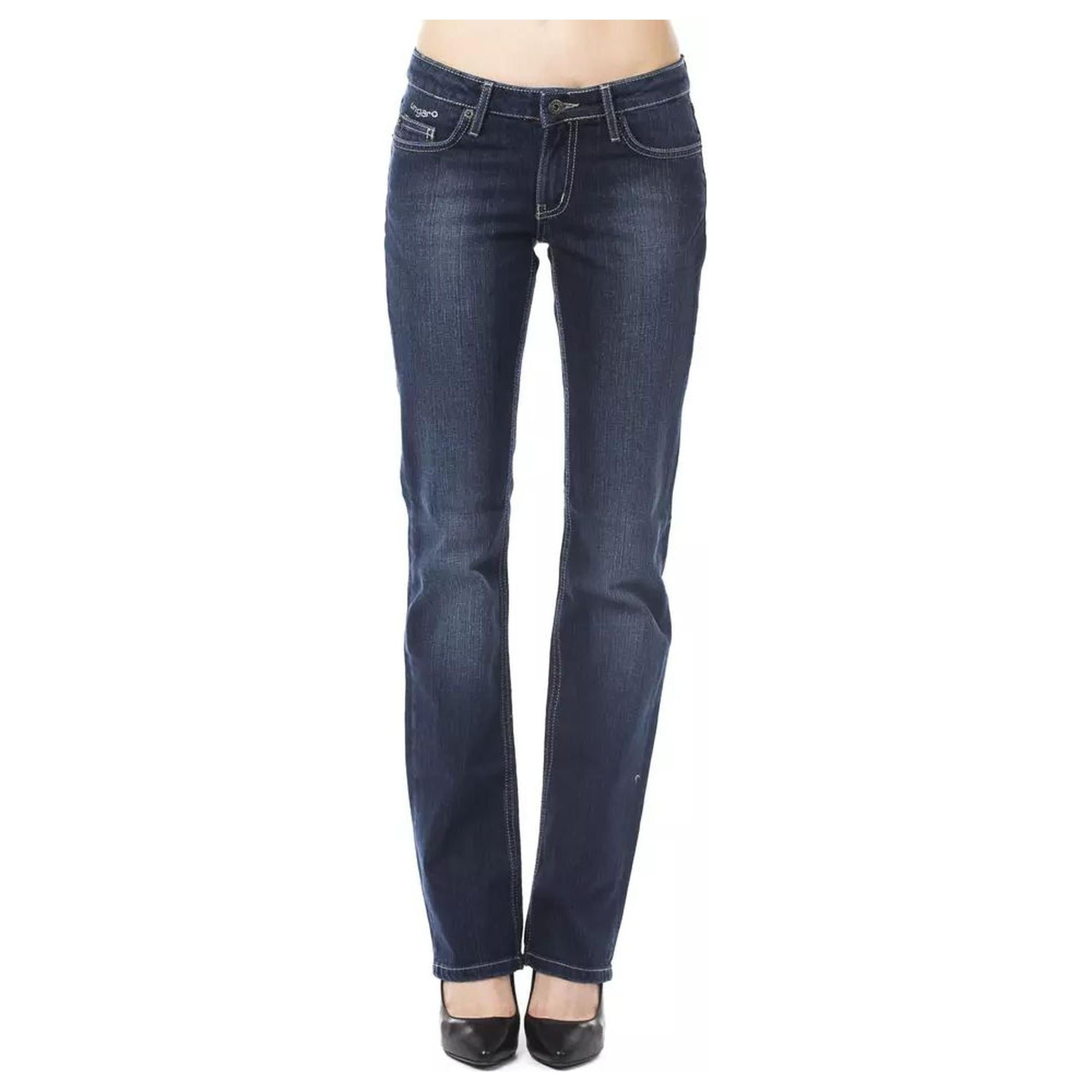 Ungaro Fever Women's Blue Cotton Jeans & Pant - W28 US