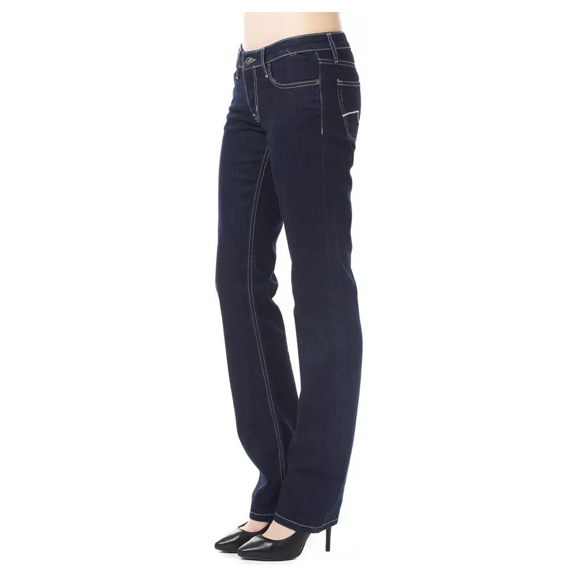 Ungaro Fever Women's Blue Cotton Jeans & Pant - W32 US