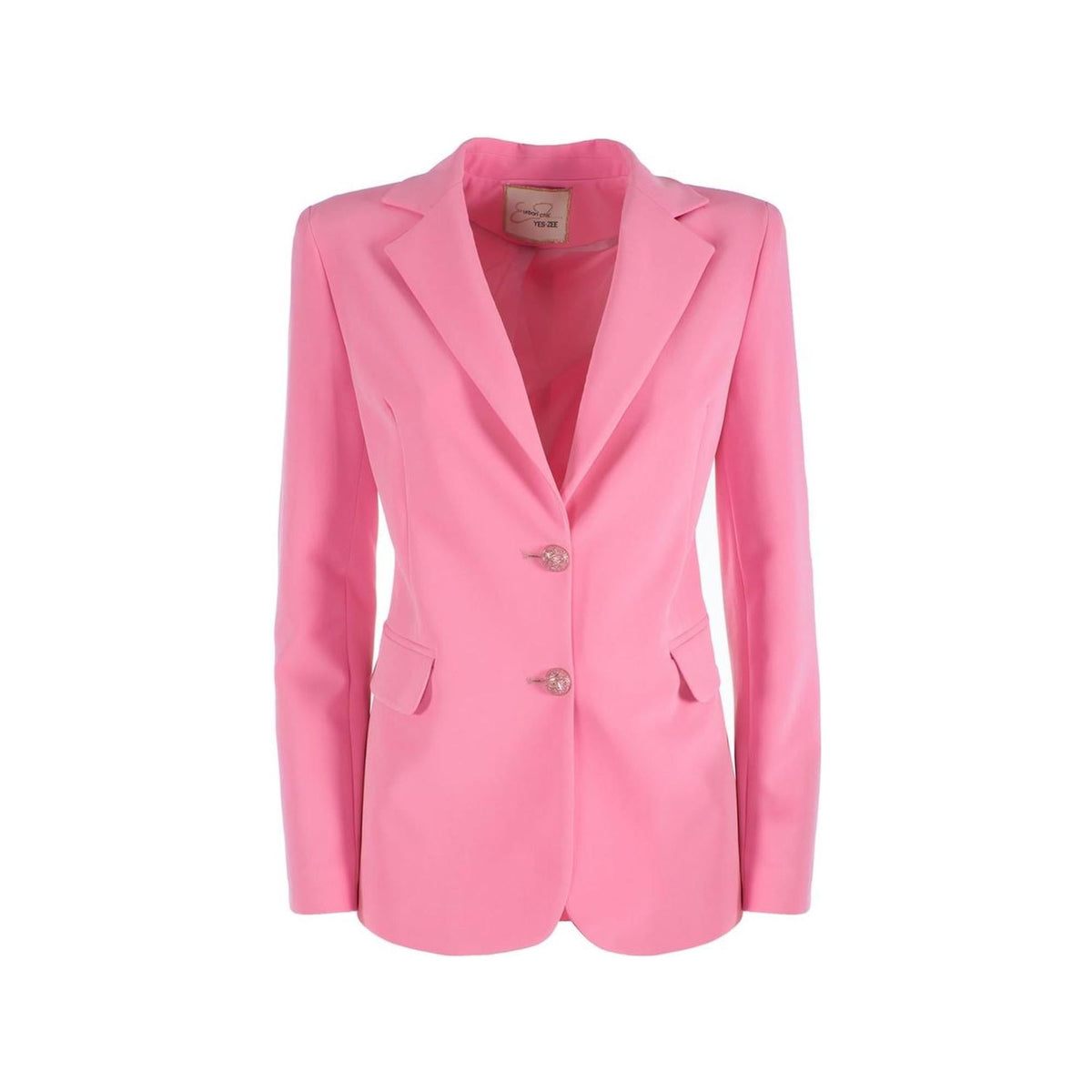 Yes Zee Women&#39;s Pink Nylon Suits &amp; Blazer - L