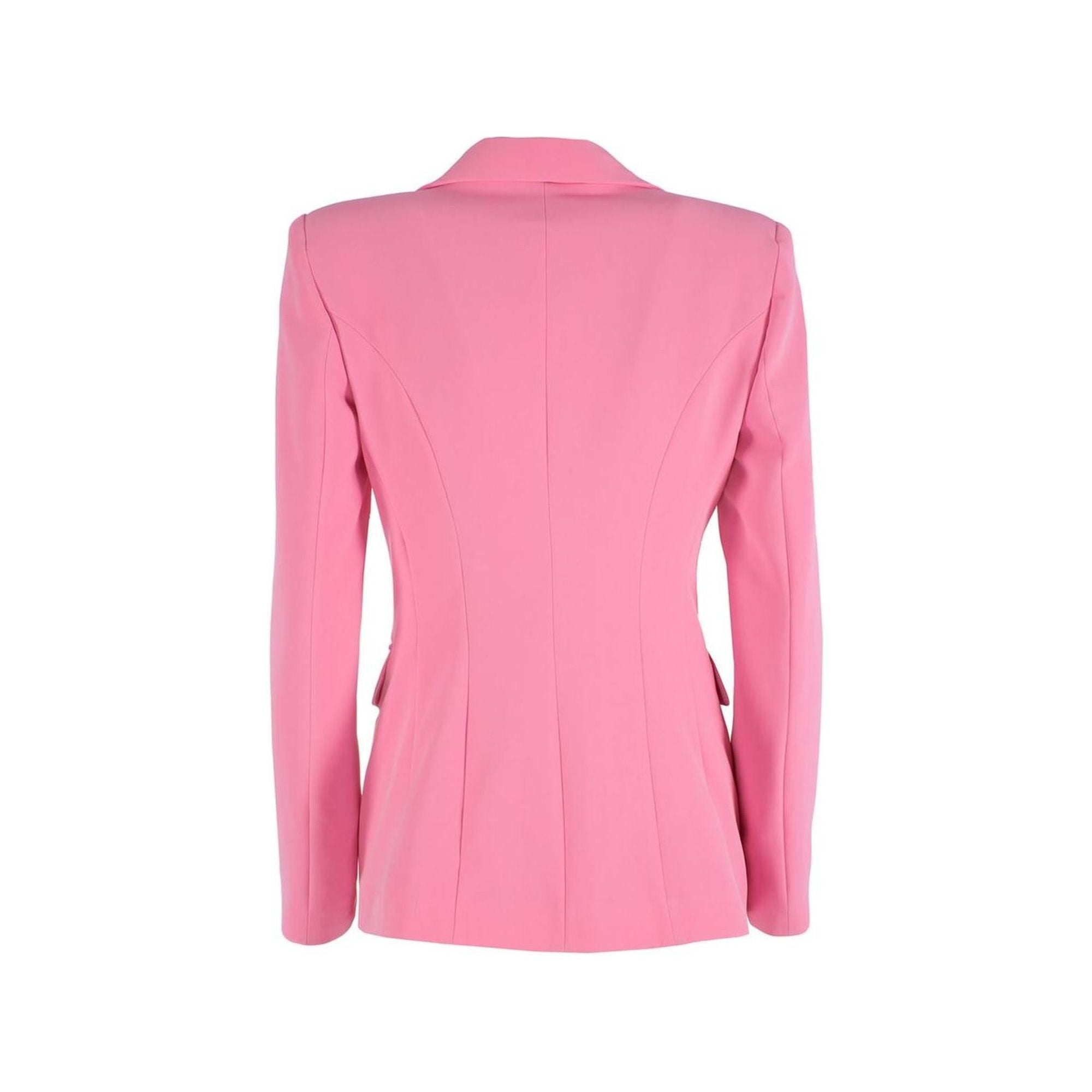 Yes Zee Women's Pink Nylon Suits & Blazer - L