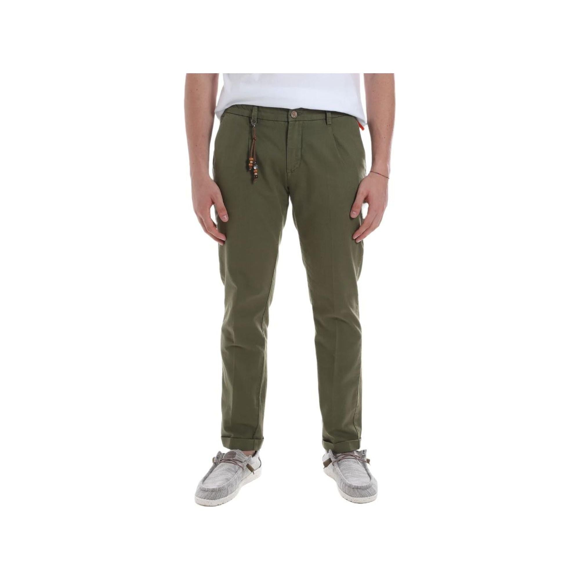 Yes Zee Men's Green Cotton Jeans & Pant - W33 US