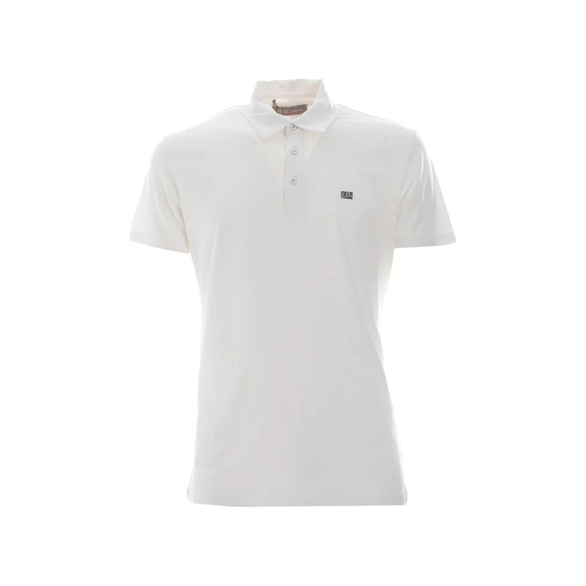 Yes Zee Men&#39;s White Cotton Polo Shirt - 3XL