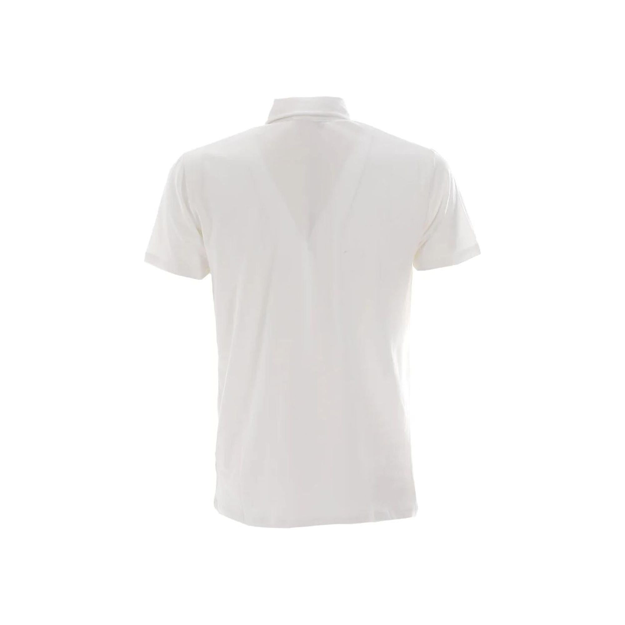 Yes Zee Men's White Cotton Polo Shirt - 3XL