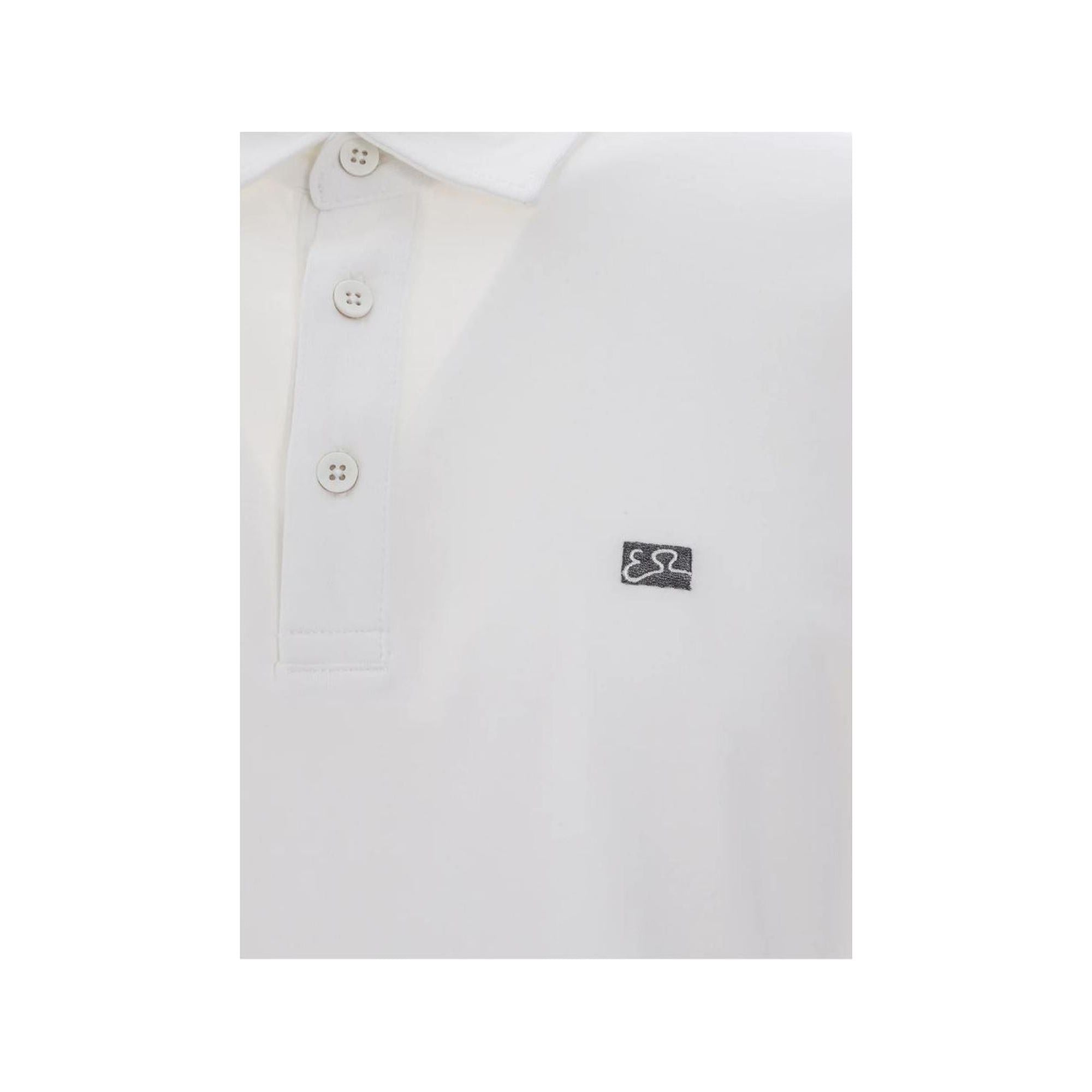 Yes Zee Men's White Cotton Polo Shirt - 3XL