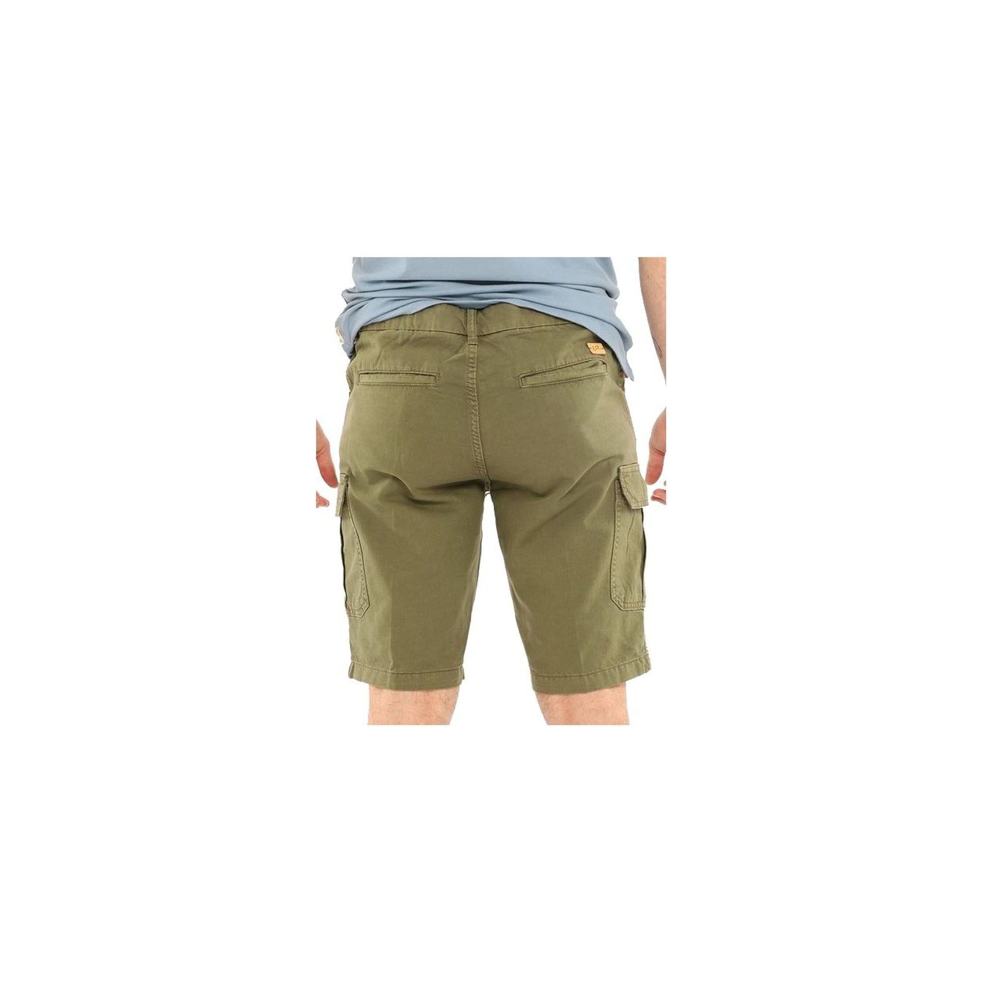 Yes Zee Men's Green Cotton Short - W33 US