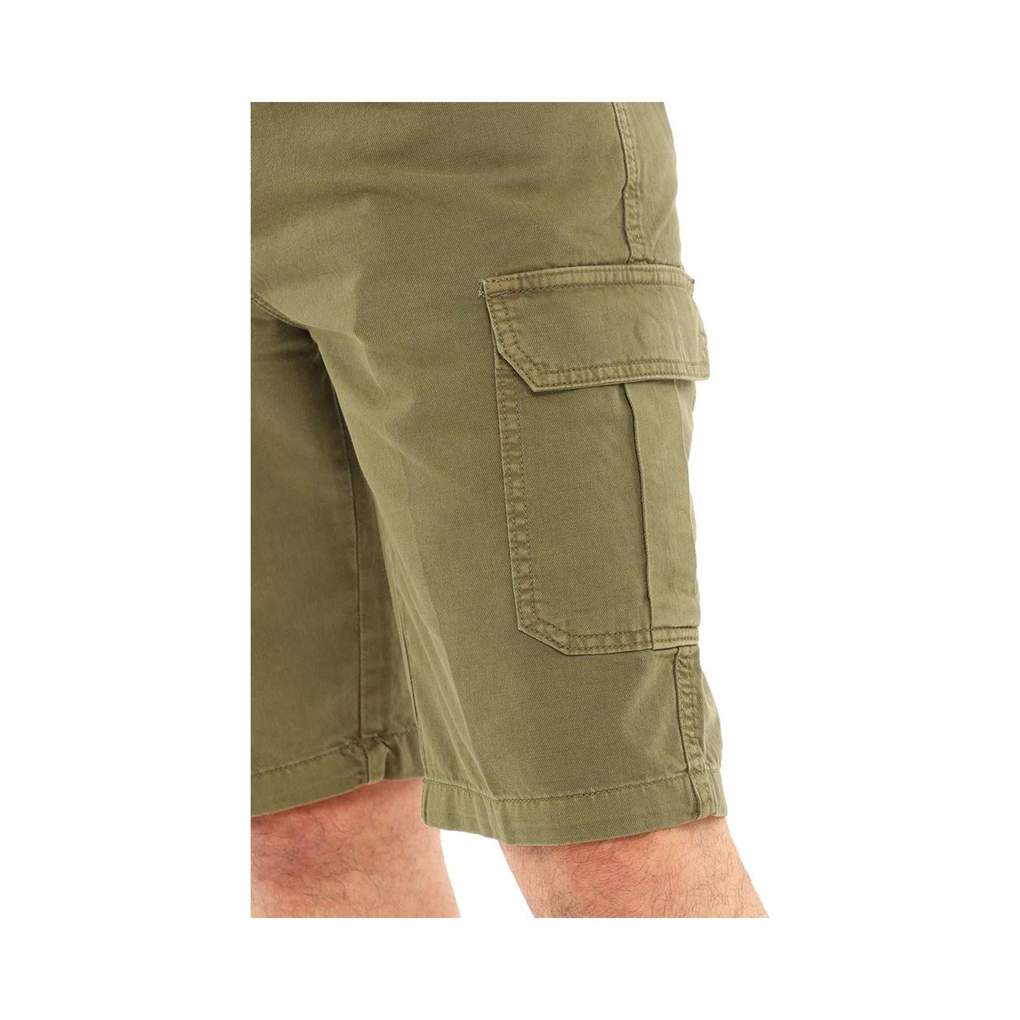 Yes Zee Men's Green Cotton Short - W33 US