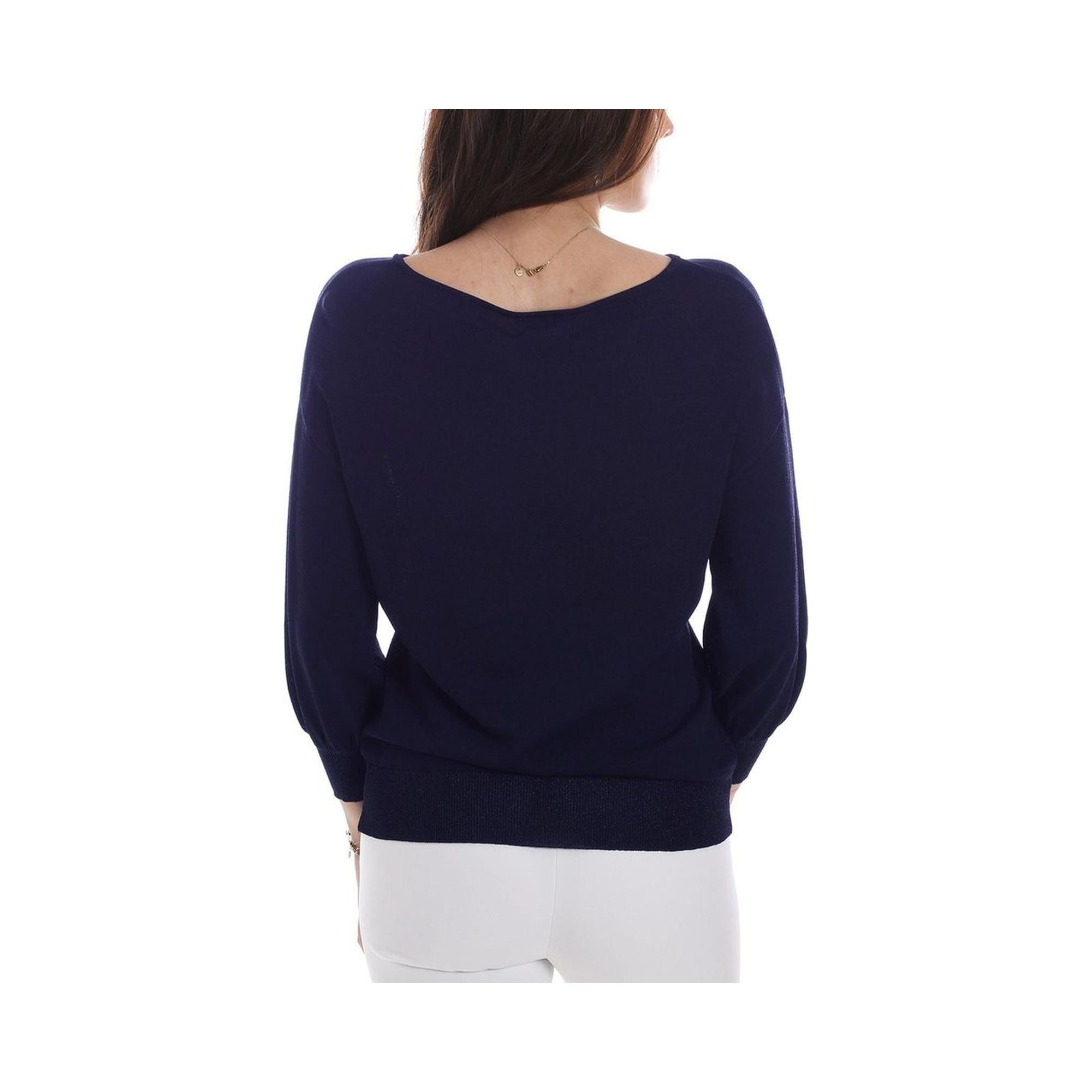 Yes Zee Women's Blue Viscose Sweater - M