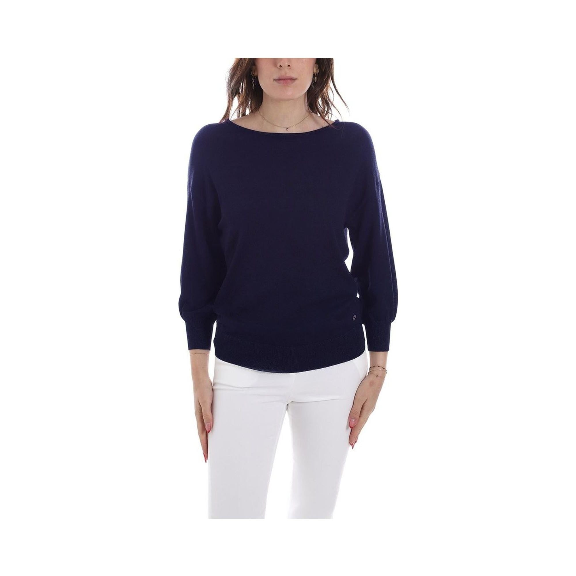 Yes Zee Women's Blue Viscose Sweater - M