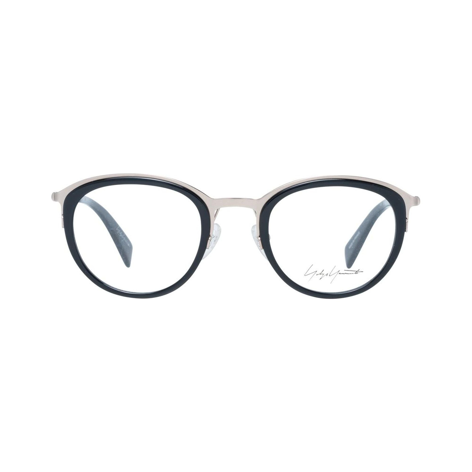 Yohji Yamamoto Unisex's Black Unisex Optical Frames - One Size