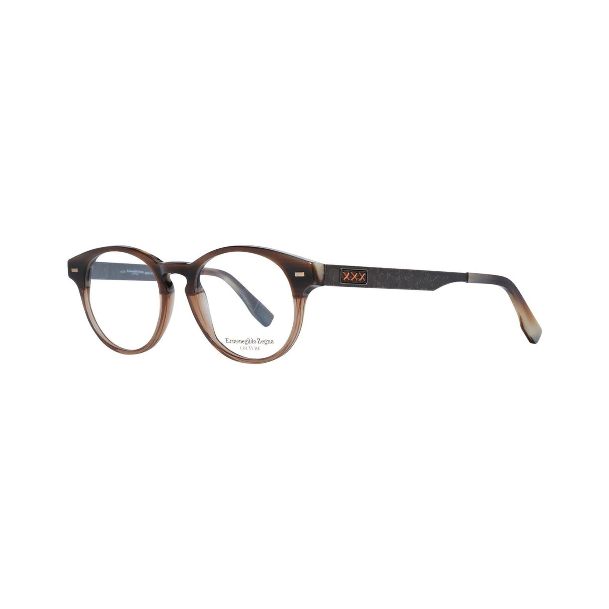 Zegna Couture Men's Brown  Optical Frames - One Size