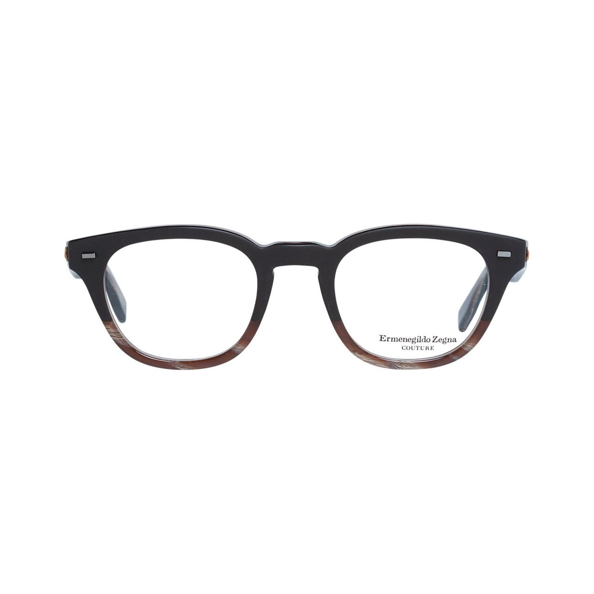 Zegna Couture Men's Brown  Optical Frames - One Size