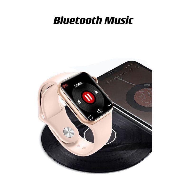 Smart Watch  44mm  Bluetooth call Screen True Multidial Blood Oxygen Game Sports Mode Pro FOR IOS and Android Black with 2 straps