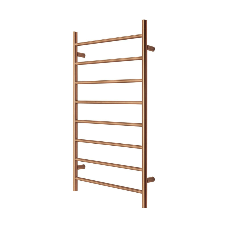 Premium Brushed Rose Gold Towel Rack - 8 Bars, Round Design, AU Standard, 1000x620mm Wide