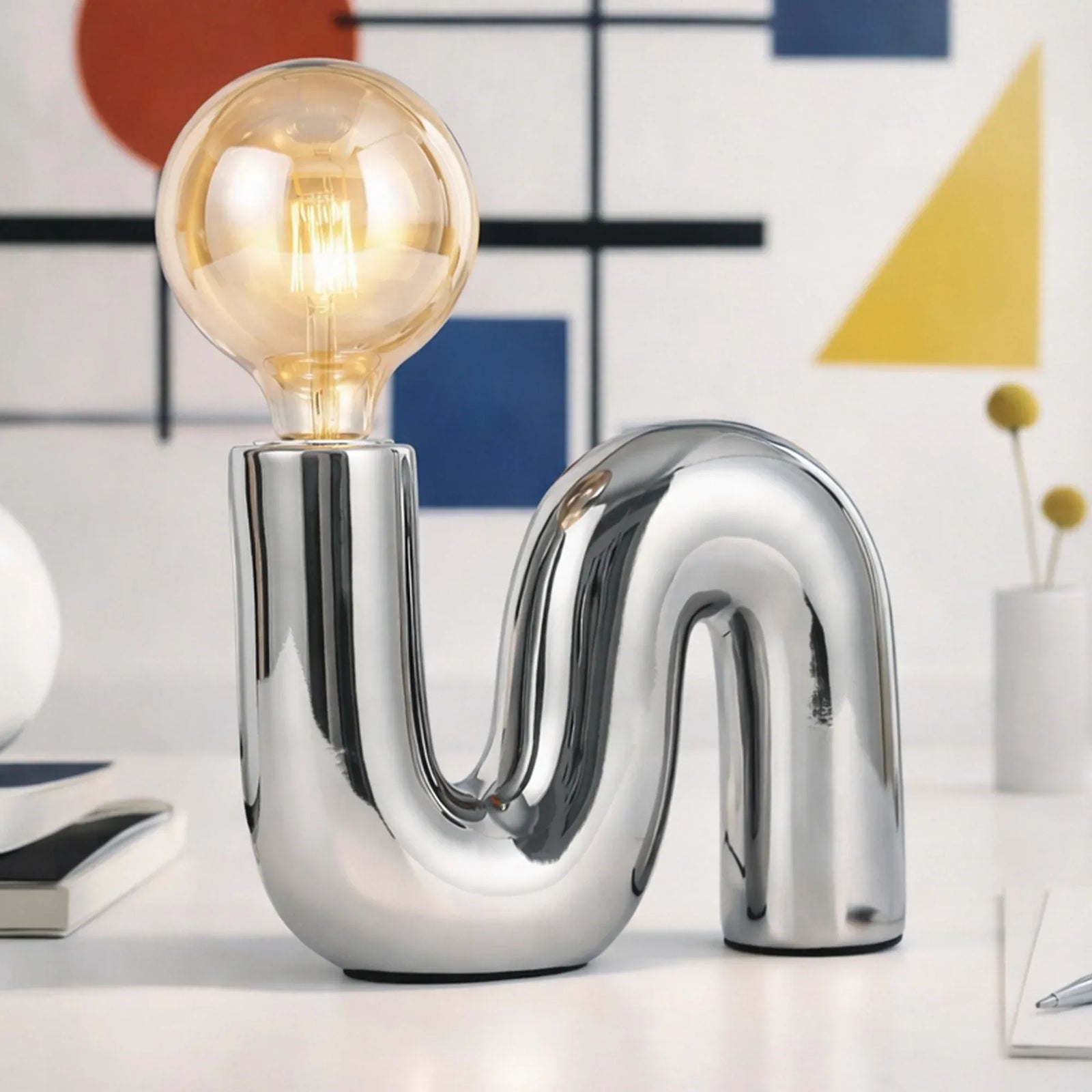Millie Table Lamp - Chrome