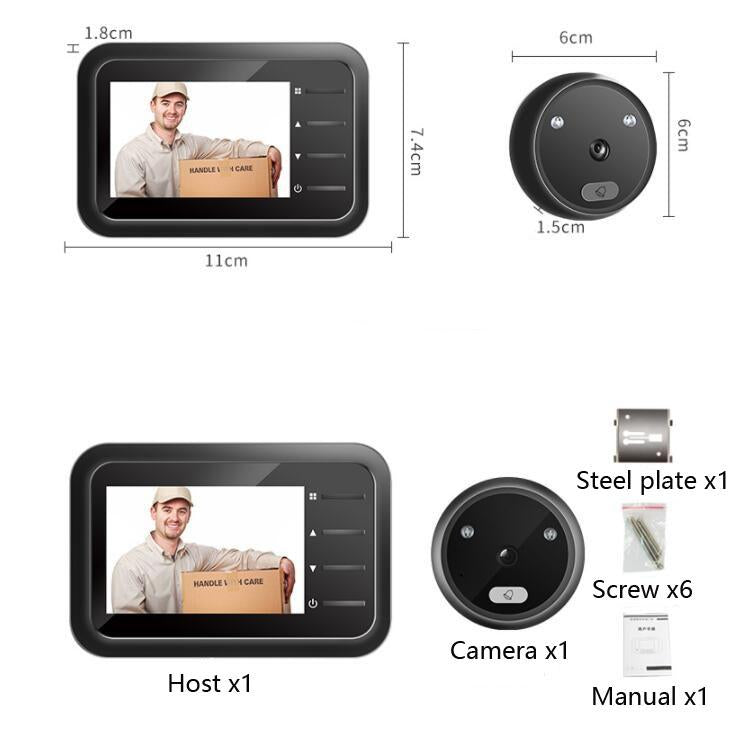 Smart Cat Eye Video Doorbell - 2.4 Hd Electronic Home