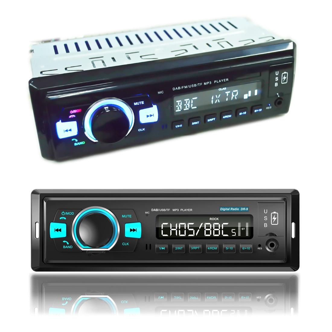 1-Din Car Dab Radio Player - Bluetooth Fm U Disk Mp3 Tf Card