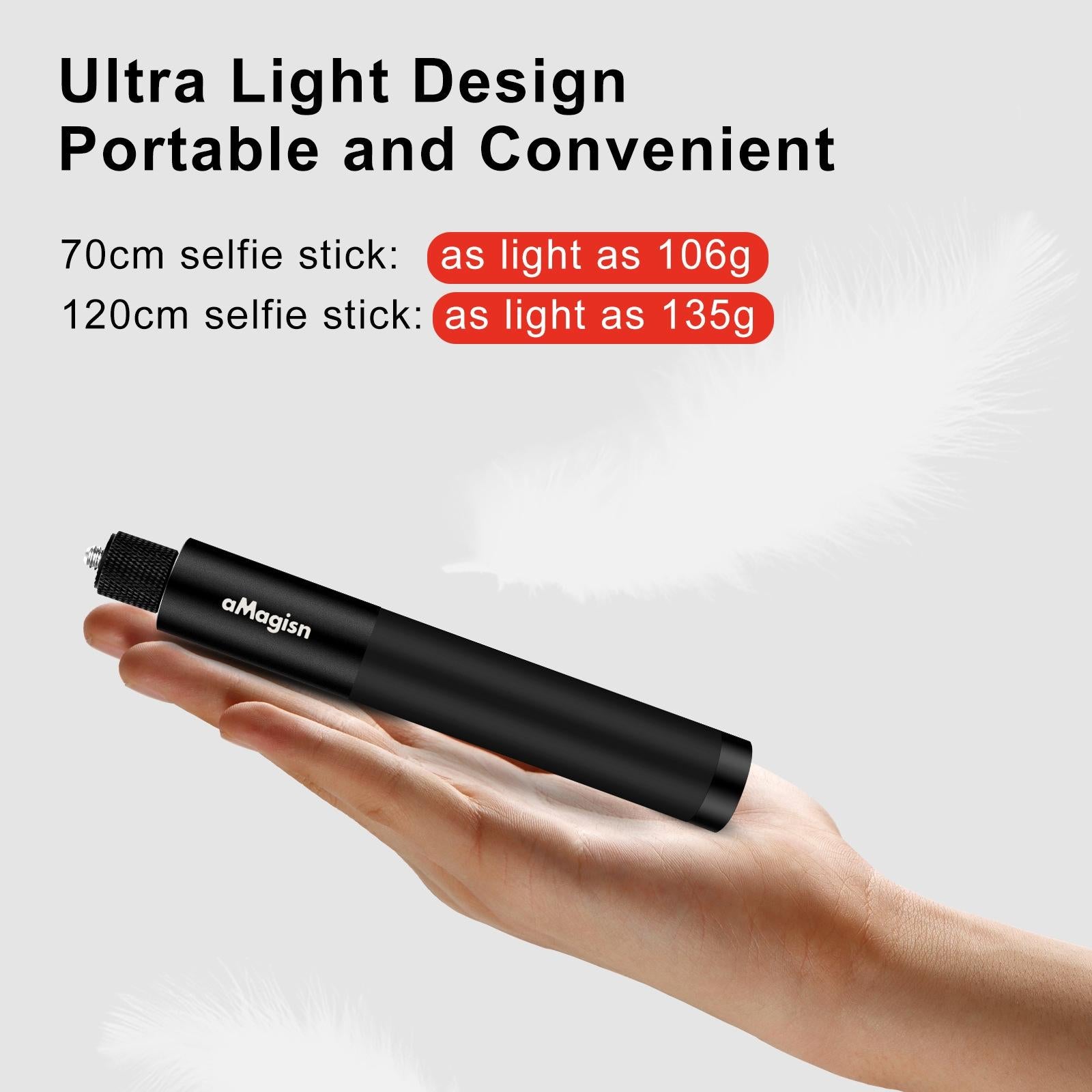 Universal Selfie Stick for Insta360 one x and Sport Cameras - 1.2m