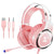 X8 Upgraded Gaming Headset With Mic Pink