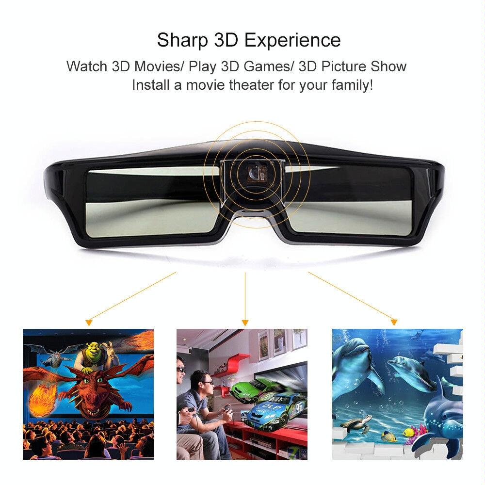 3D Active Glasses For Projectors - Universal