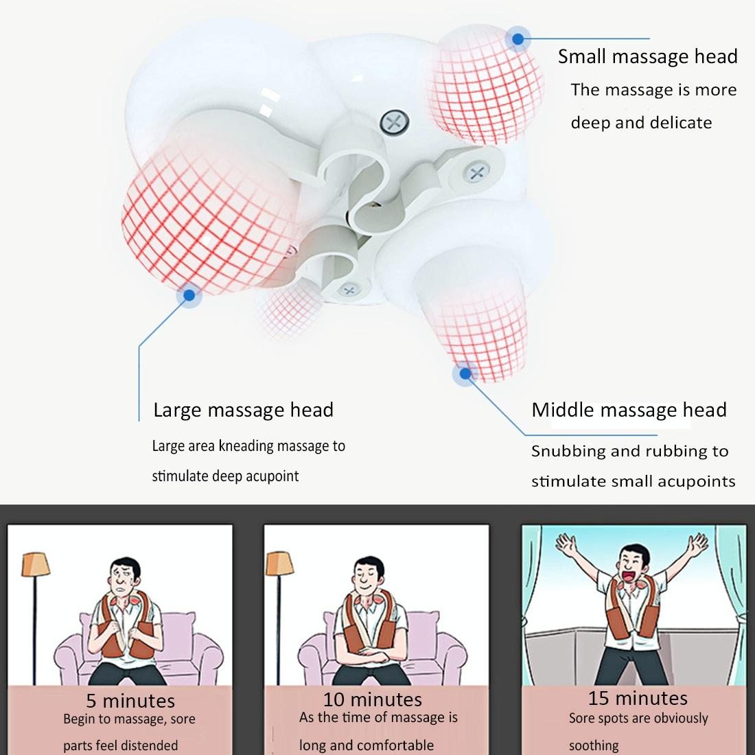 Portable Neck & Shoulder Vibration Massager Usb Charging