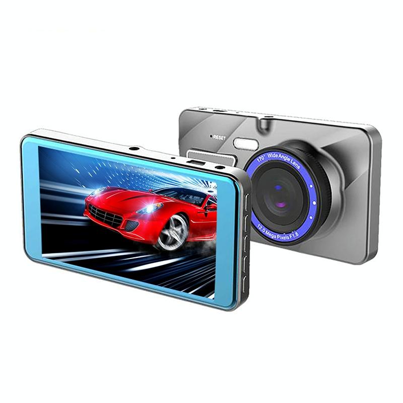 Smart Car Dual Lens Video Camera - Full Hd 1080p Motion Detection Tf Card Support