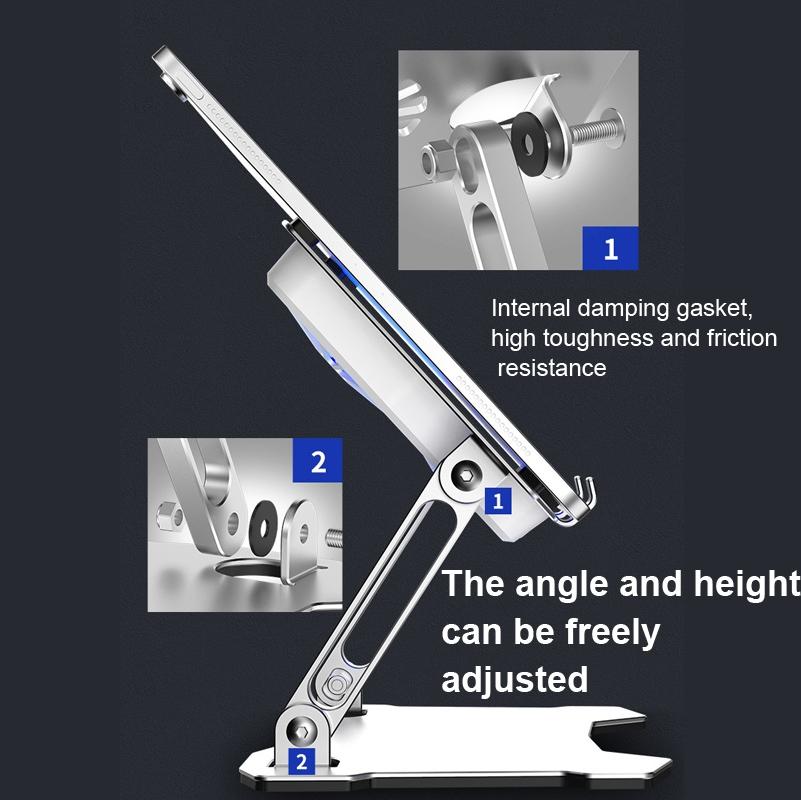 Aluminum Laptop Cooling Stand with 4 Fans