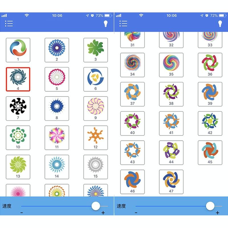 2 Pcs 7 Inch Dc12V 6000K - 6500K 50W Car Led Headlight Cree Lamp Beads For Jeep Wrangler / Harley Support App + Bluetooth Control Black