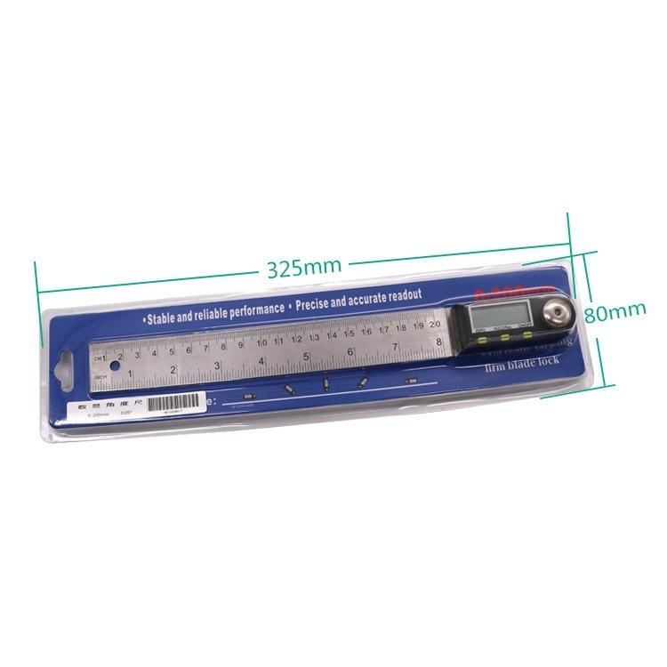 2-in-1 Digital Angle Finder Protractor - 300mm Goniometer Ruler