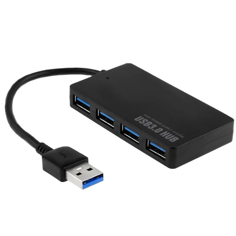 4-Port Usb 3.0 Hub Portable High-Speed Led Hot-Swap