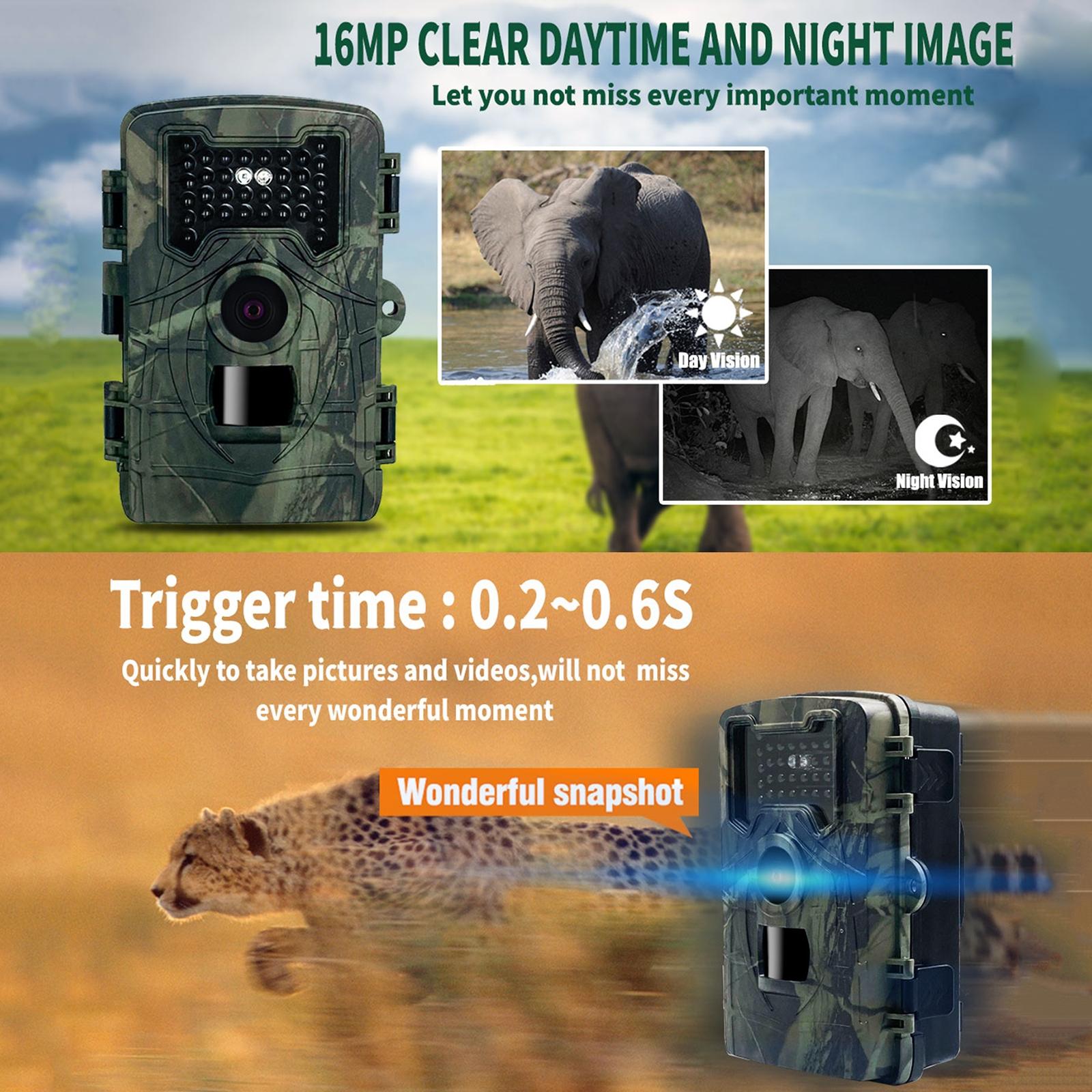 2 Lcd Infrared Night Vision Trail Camera For Wildlife Hunting