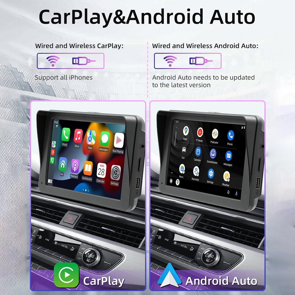 7 Inch Wireless Carplay Mp5 Player With Mobile Phone Interconnection