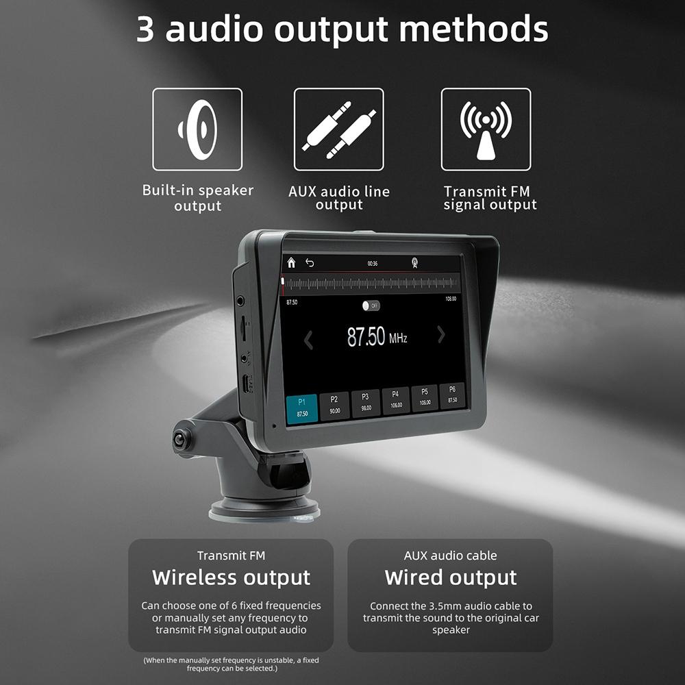 7 Inch Wireless Carplay Mp5 Player With Mobile Phone Interconnection