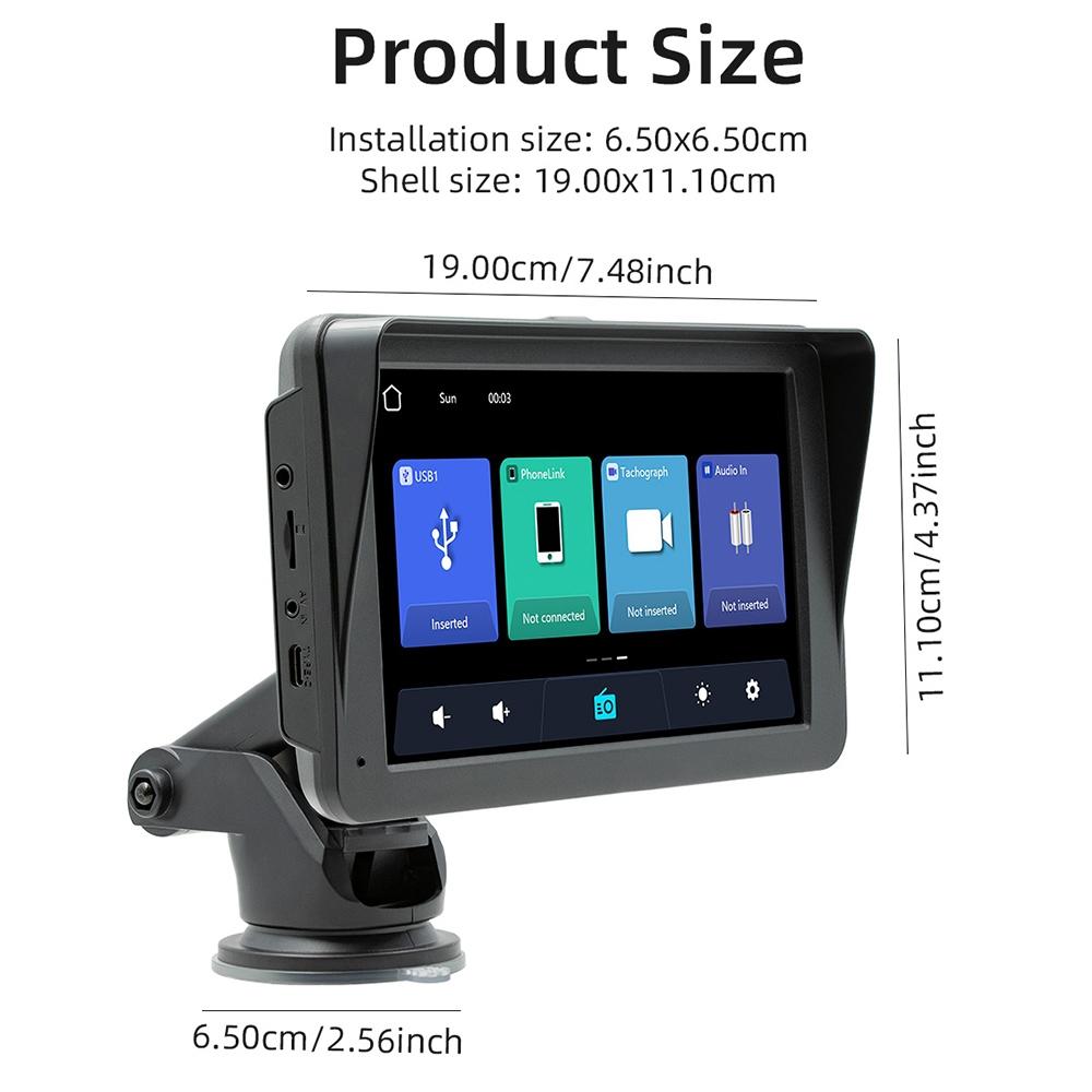 7 Inch Wireless Carplay Mp5 Player With Mobile Phone Interconnection