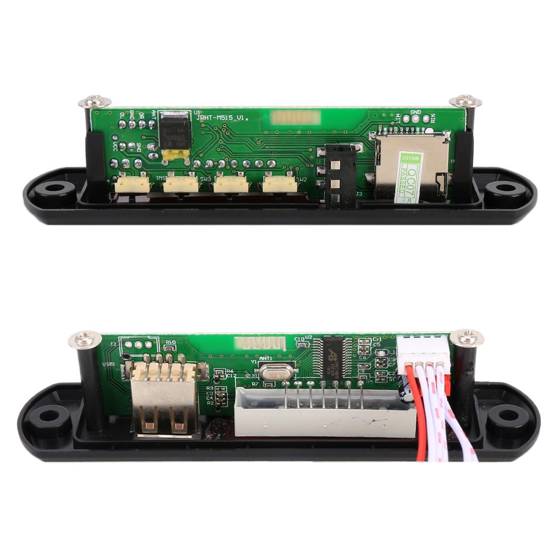 12V Car Mp3 Player Board W / Fm Radio Bluetooth Recording - Usb Tf Aux