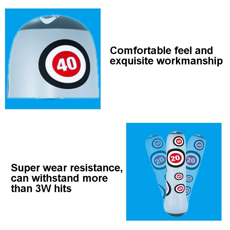 1.6M Inflatable Boxing Pillar Sandbag For Adult Children - Vent Toy Punching Bag Tumbler