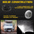 7 Inch H4 / H13 Dc 9V - 30V 3000Lm 6000K 30W Ip67 4Led Lamp Beads Car Round Shape Led Headlight Lamps For Jeep Wrangler / Harley With Angel Eye