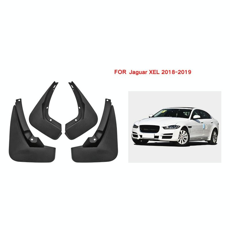 For Jaguar Xel 2018-2019 4Pcs / Set Car Auto Soft Plastic Splash Flaps Fender Guard