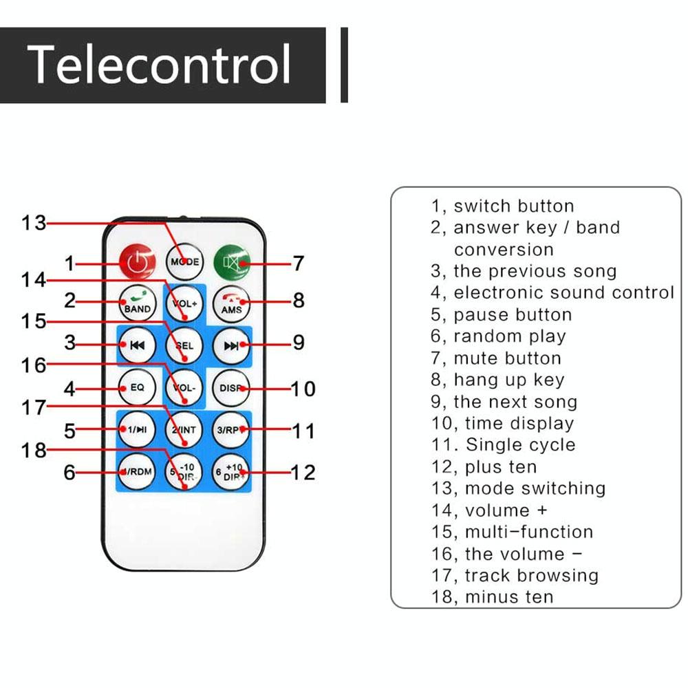 12V Car Mp3 Player With Bluetooth Fm Tf U Disk - Sx-5513