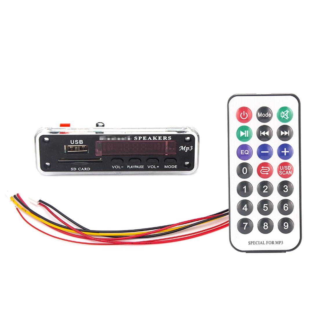5V Car Audio Mp3 Player With Bluetooth & Remote - Fm Radio Sd / Usb