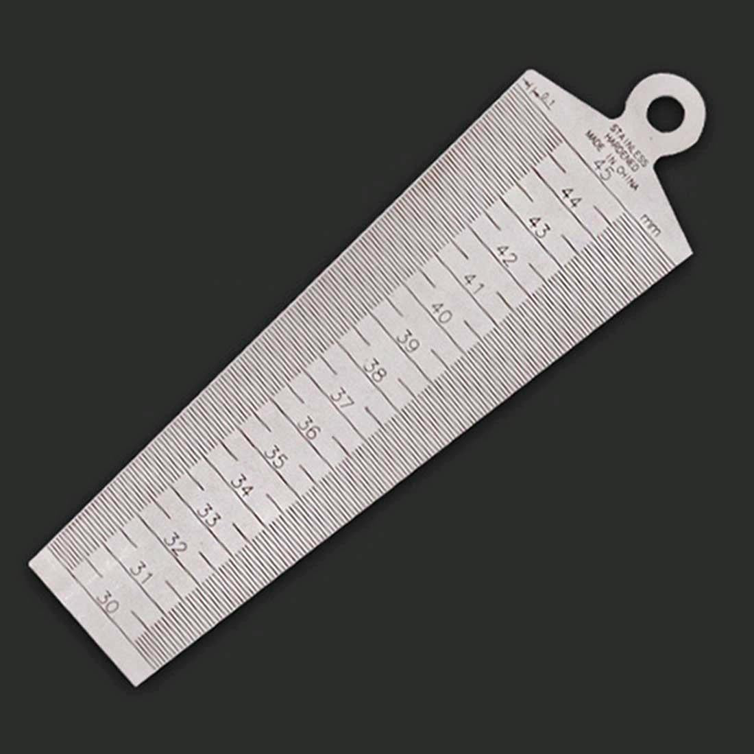 Stainless Steel Taper Gauge for Measuring Wedge Gaps 30-45mm