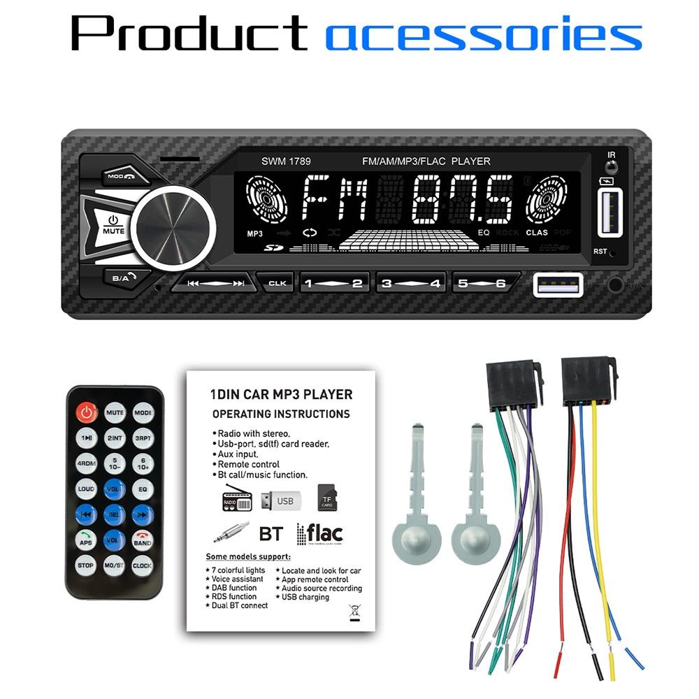 Bluetooth Car Radio Receiver With Remote Control - Mp3 Player 5.1